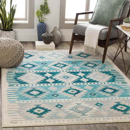Arizona Rustic Aqua Area Rug