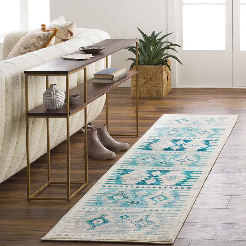 Arizona Rustic Aqua Area Rug