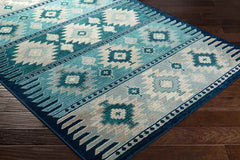 Arizona Rustic Dark Blue Area Rug