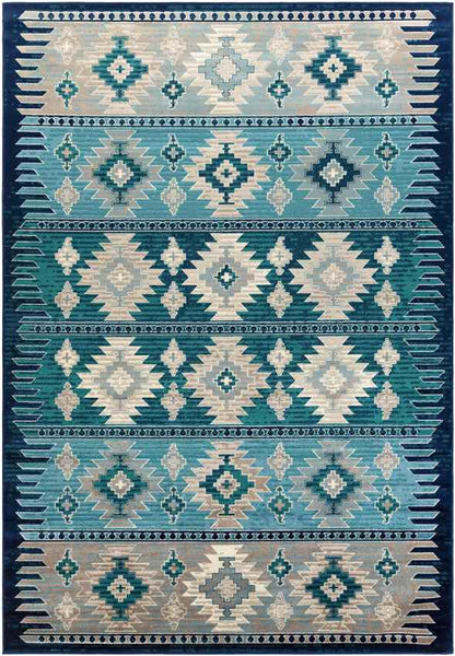 Arizona Rustic Dark Blue Area Rug