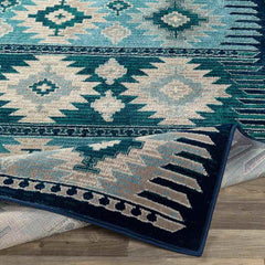 Arizona Rustic Dark Blue Area Rug