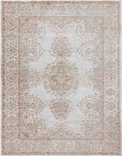 Ennetmoos Traditional Burnt Orange Area Rug