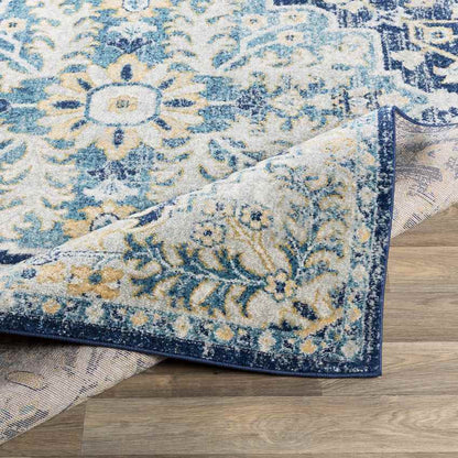 Gimel Traditional Sky Blue Area Rug