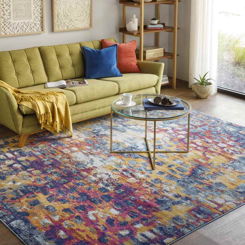 Delburen Modern Saffron Area Rug