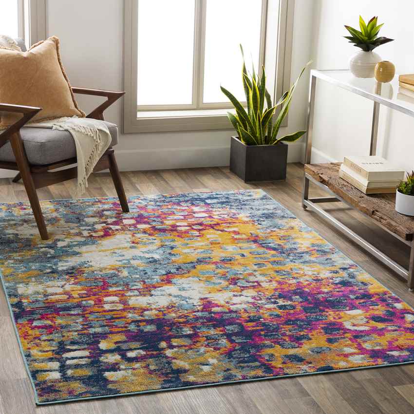 Delburen Modern Saffron Area Rug