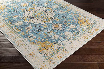 Dedgum Traditional Navy Area Rug