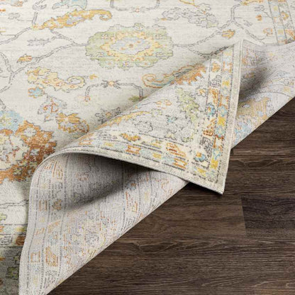 Gryon Traditional Bright Yellow Area Rug