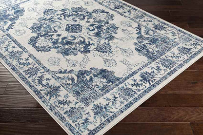 Burum Traditional Navy Area Rug