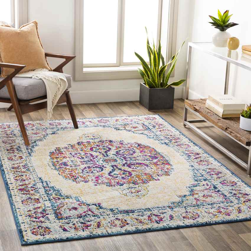 Baard Traditional Cream Area Rug