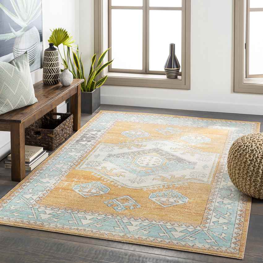 Habsburg Global Saffron Area Rug