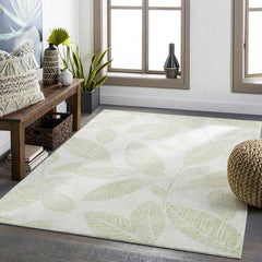 Bargebek Coastal Grass Green Area Rug