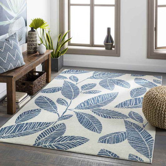 Bargebek Coastal Pale Blue Area Rug