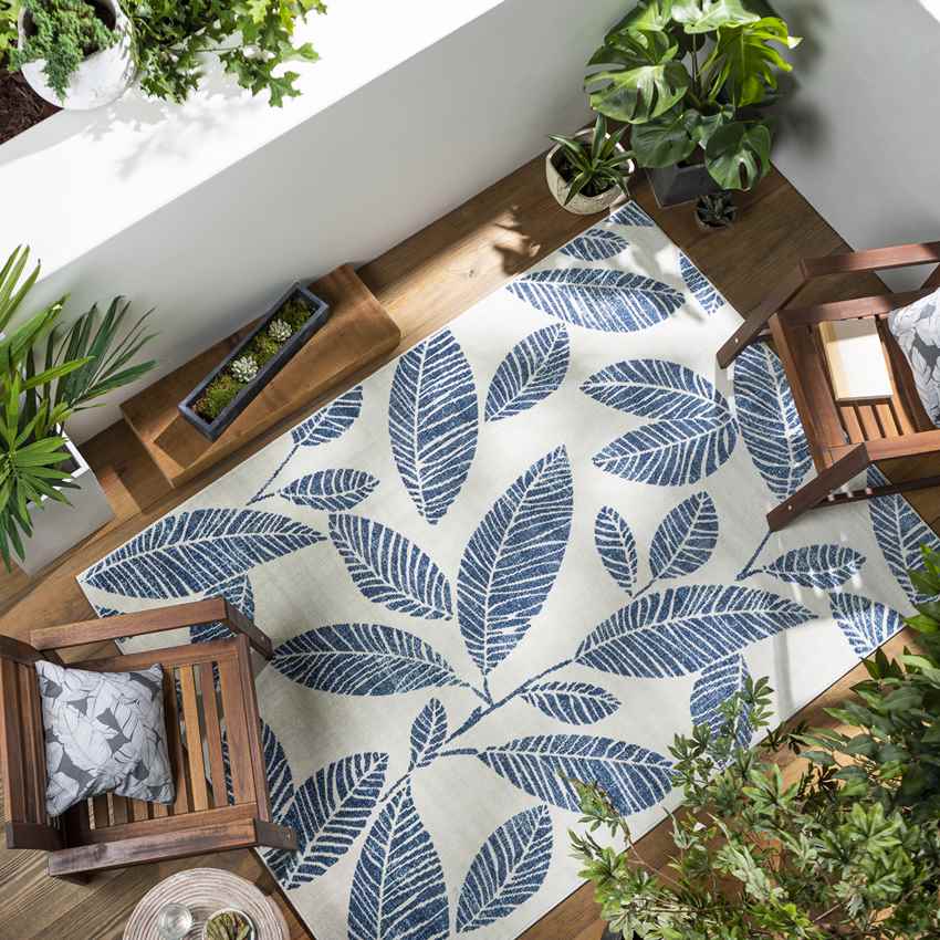 Bargebek Coastal Pale Blue Area Rug