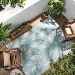 Bargebek Coastal Aqua Area Rug