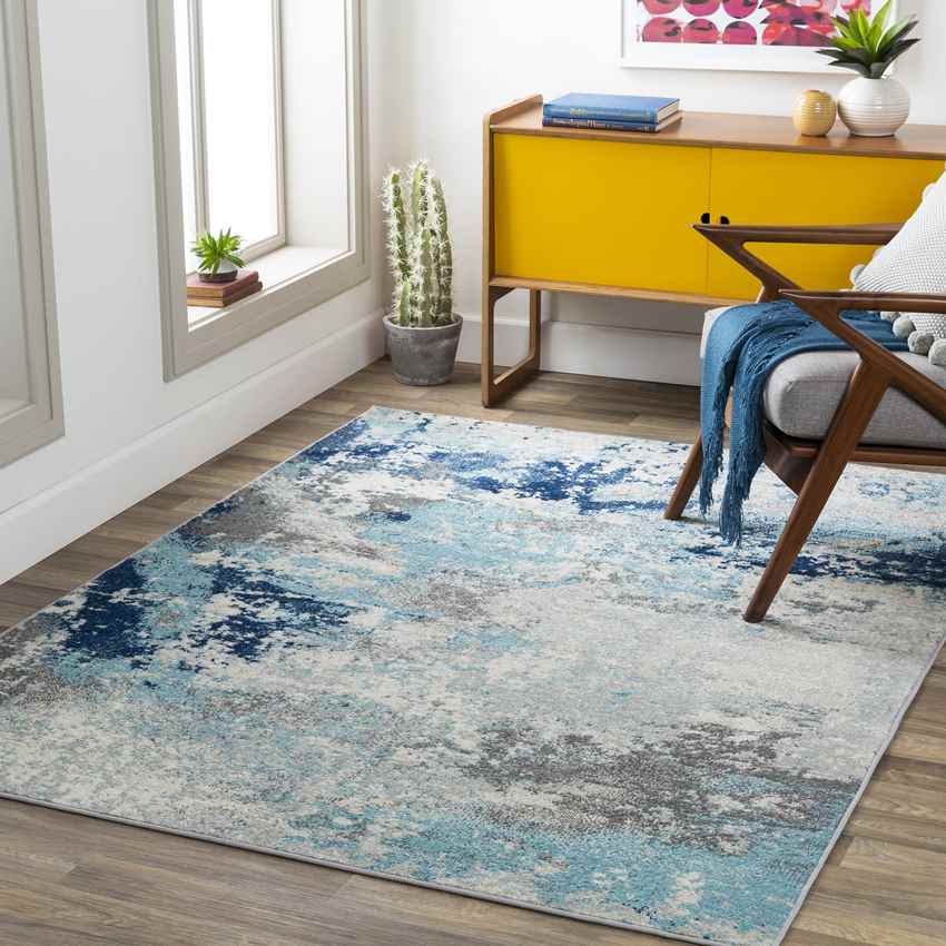 Boyl Modern Dark Blue Area Rug