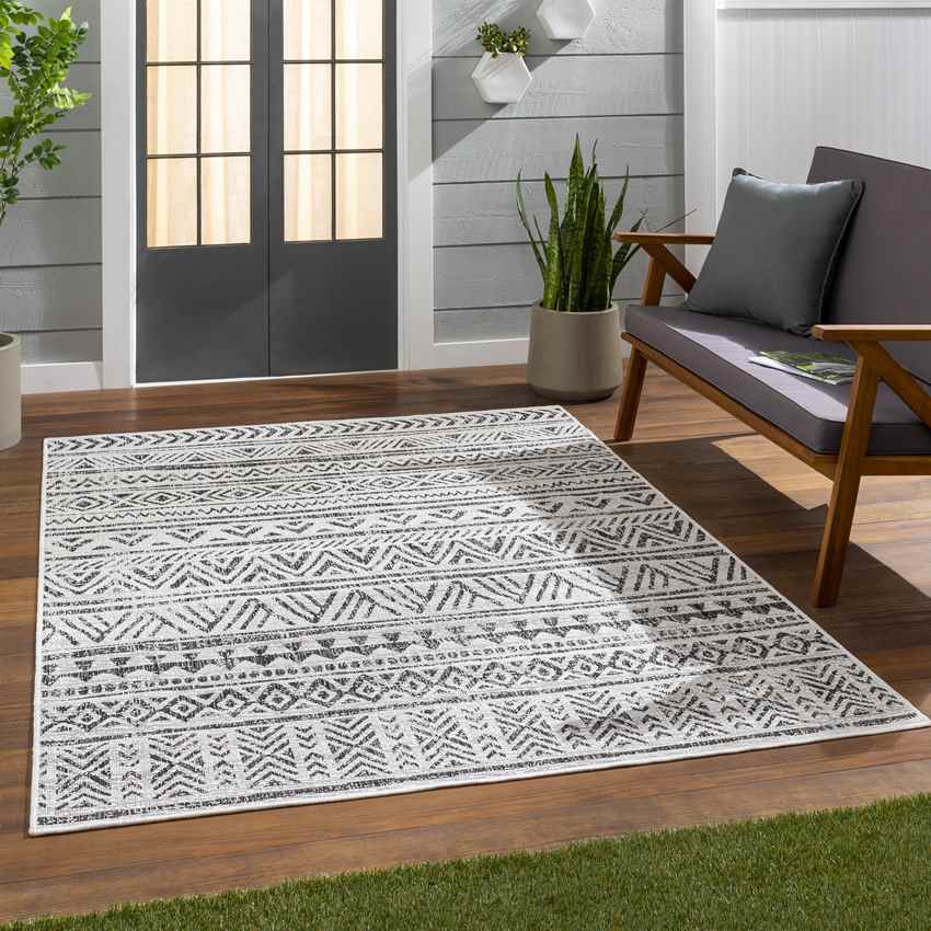 Elodie Global Black Area Rug