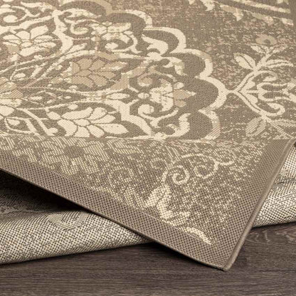 Honderd Traditional Dark Brown Area Rug