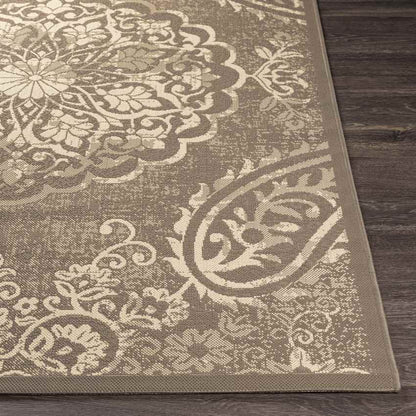 Honderd Traditional Dark Brown Area Rug