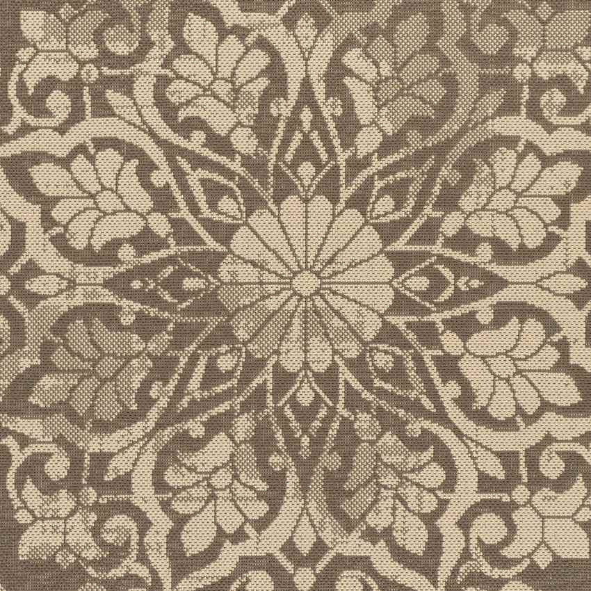 Honderd Traditional Dark Brown Area Rug