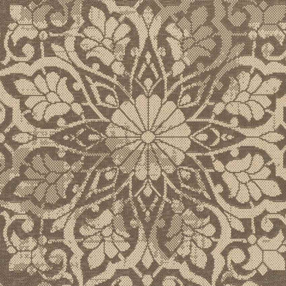 Honderd Traditional Dark Brown Area Rug