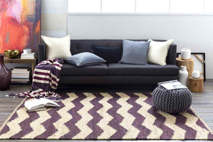 Zwarteweg Global Purple Area Rug