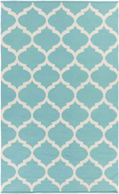 Zeddam Modern Aqua Area Rug
