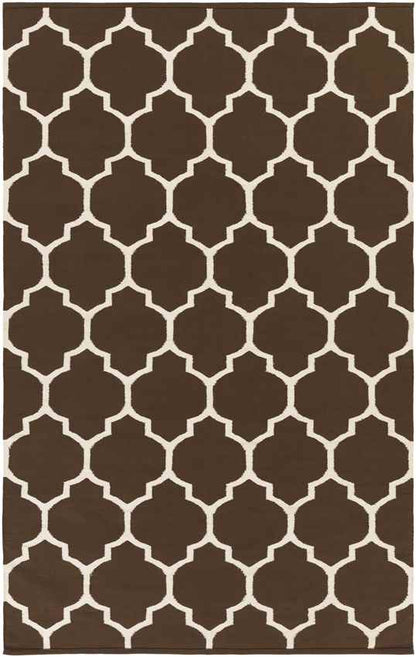 Zelhem Modern Dark Brown Area Rug