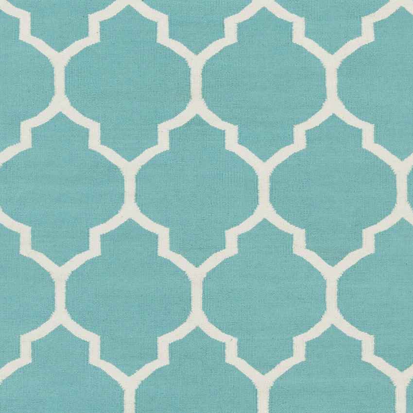 Zelhem Modern Aqua Area Rug