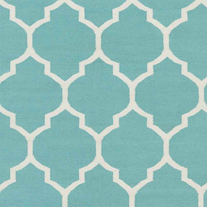 Zelhem Modern Aqua Area Rug