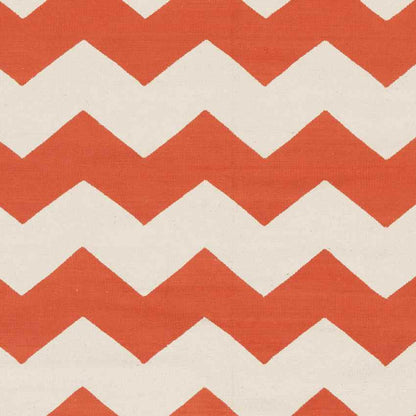 Zetten Modern Bright Orange Area Rug