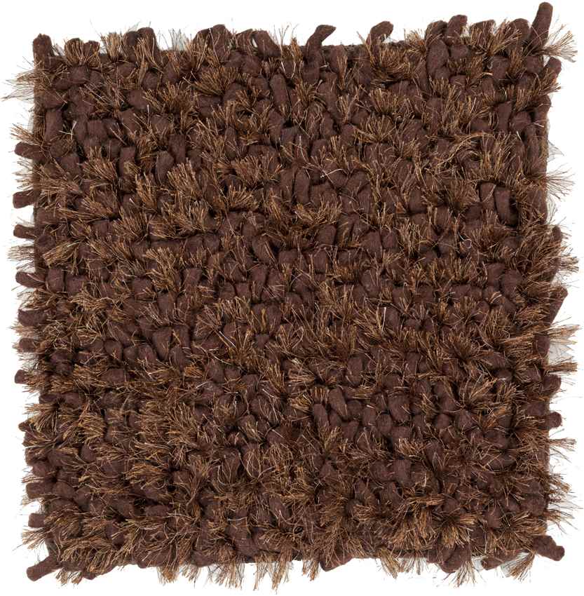 Veele Modern Dark Brown Area Rug