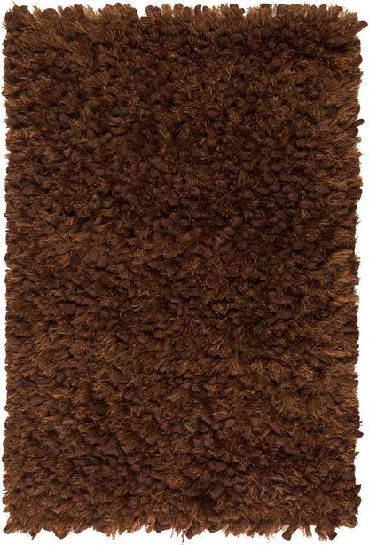 Veele Modern Dark Brown Area Rug