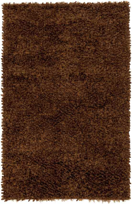 Veele Modern Dark Brown Area Rug