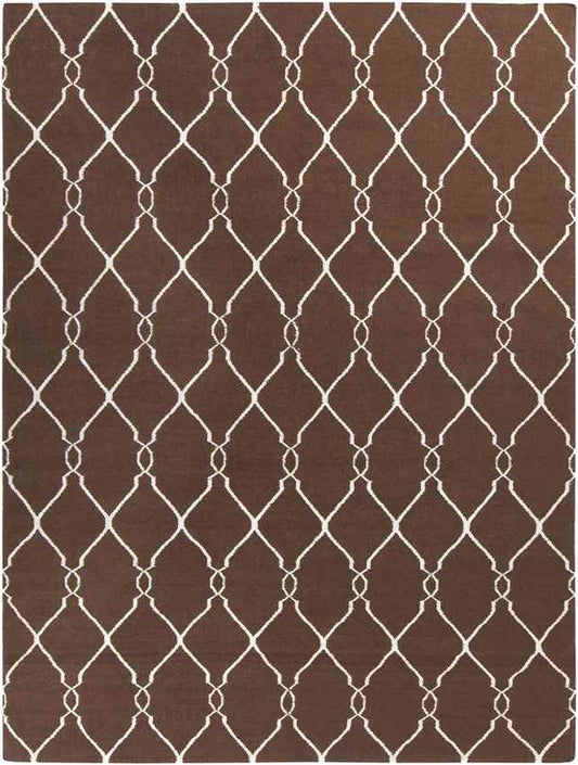 Hendon Modern Dark Brown Area Rug