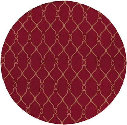 Hendon Modern Dark Red Area Rug