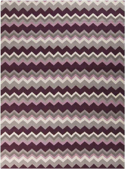 Weende Modern Dark Purple Area Rug