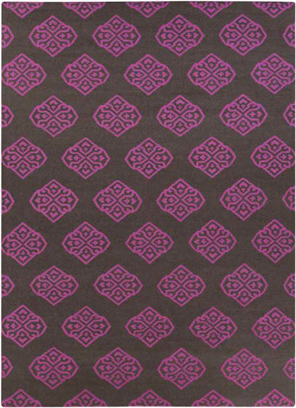 Sellingen Modern Fuschia Area Rug