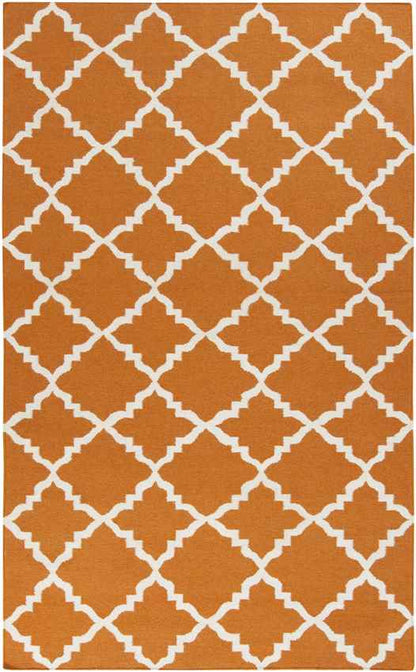 Selwerd Modern Burnt Orange Area Rug