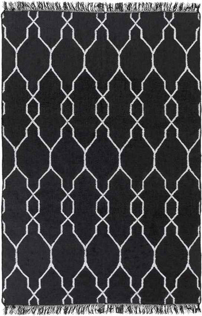 Tange Modern Black Area Rug