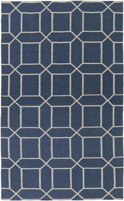 Ealing Modern Navy Area Rug
