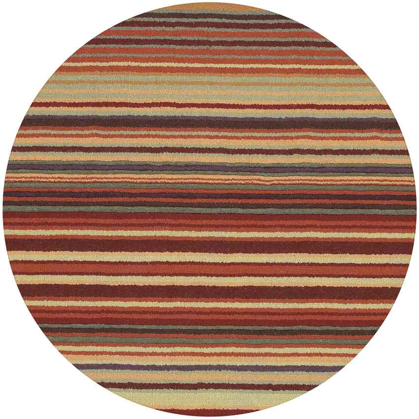 Oling Modern Burgundy Area Rug