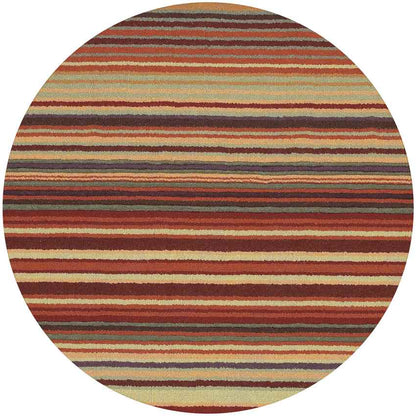 Oling Modern Burgundy Area Rug