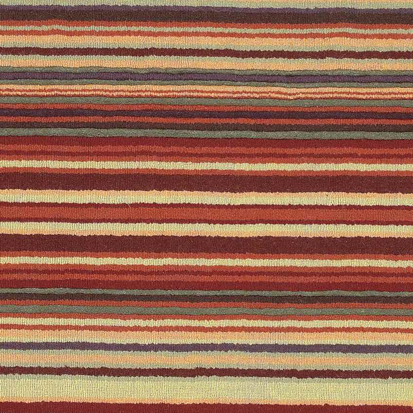 Oling Modern Burgundy Area Rug