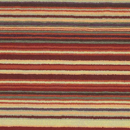 Oling Modern Burgundy Area Rug