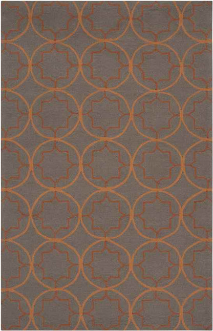 Oostwold Modern Dark Brown Area Rug