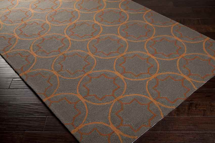 Oostwold Modern Dark Brown Area Rug