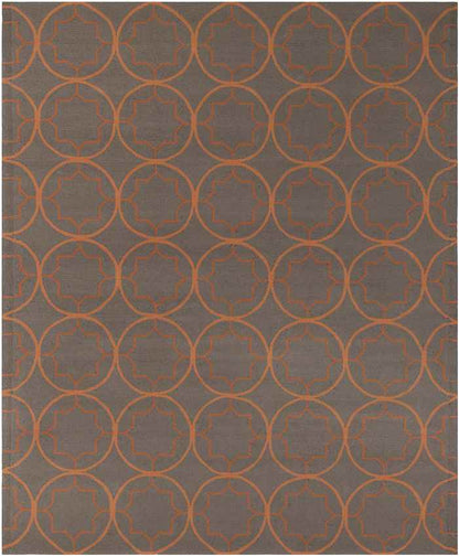 Oostwold Modern Dark Brown Area Rug