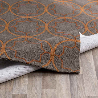 Oostwold Modern Dark Brown Area Rug