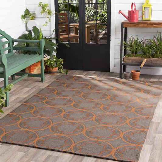Oostwold Modern Dark Brown Area Rug