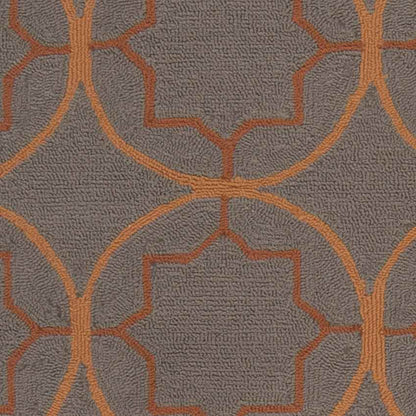 Oostwold Modern Dark Brown Area Rug